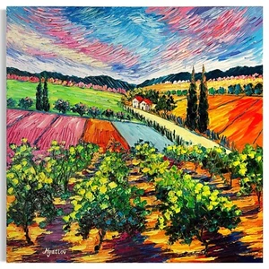 Alexandra Myatlov - "Wo Herzen aufeinandertreffen" - Ölgemälde auf Leinwand -... - Bild 1 von 8