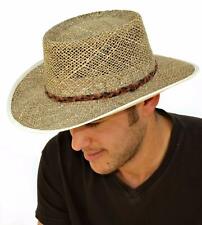Country Classics Greg Norman Seagrass Straw Hat Ventilated Wide Brim One Size