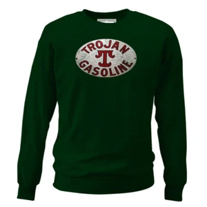 Sudadera retro de aceite de motor troyano vintage para hombre gasolina gas - Imagen 1 de 2