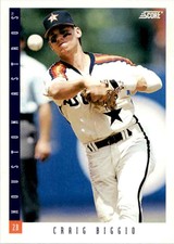 1993 SCORE CRAIG BIGGIO HOUSTON ASTROS #18