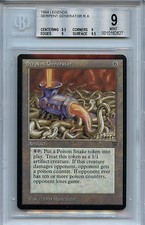 MTG Legends Serpent Generator BGS 9.0 (9) Mint Card Magic WOTC 2627