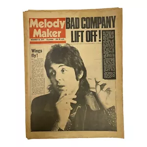 Melody Maker November 30, 1974 Paul McCartney Wings Bad Company Marc Bolan - Picture 1 of 3