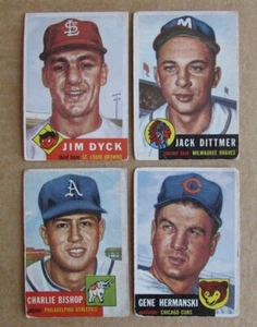 1953 TOPPS BASEBALL CARD SINGLES COMPLETE YOUR SET PICK CHOOSE UPDATED 7/30 - Bild 1 von 329