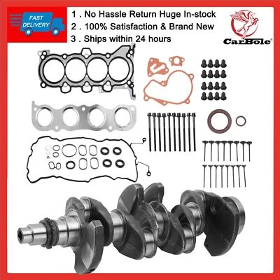 623V6-2EH00 Crankshaft W/ Head Gasket Set For Hyundai Kia Forte Optima Soul 2.0L - Изображение 1 из 4