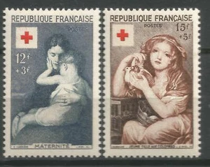 FRANCE Scott# B291-292 MNH 1954 Red Cross - Picture 1 of 1
