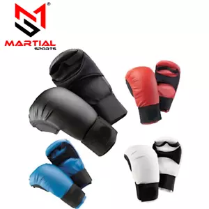 Martial Sports Top-Tier Karate Sparring Gloves Mitts for Sparring/Competition - Picture 1 of 7