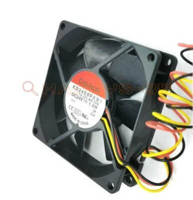 SUNON KD2408PKB1 DC24V 1.4W 8020 8CM 3-pin inverter server cooling fan New - Image 1 of 2