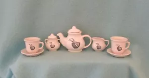 Tender Heart Treasures Miniature Tea Set with Apple Design - Picture 1 of 3