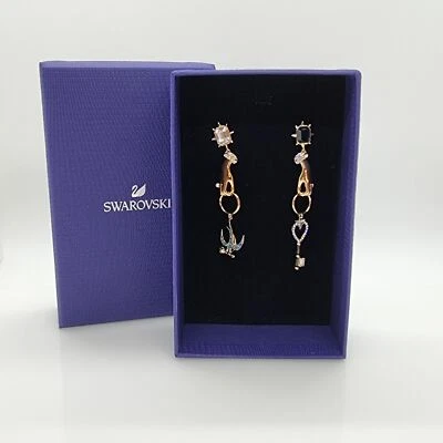 Swarovski Tarot Magic Ohrringe Hand Schwalbe Schlüssel Vergoldet 5482975 - Bild 1 von 4