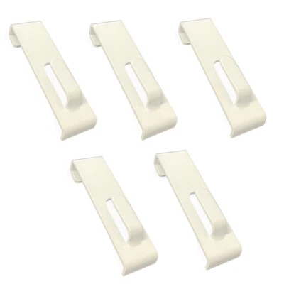 5 PCS WHITE Gridwall Utility  Hook Picture  Hanger Grid  Panel Notch Display - Image 1 of 4