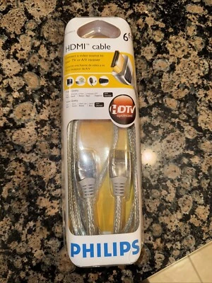 Philips 6-Foot High-Speed HDMI Cable New Still In Package - Image 1 of 3