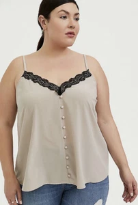Torrid Sophie Chiffon Swing Blouse Top Button Tunic Blouse NWT (Runs Big) Size 0 - Picture 1 of 11