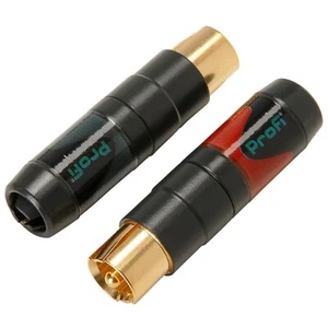(Ein Set) Neutrik NF2C-B/2 Profi Phono Cinch Stecker rot und schwarz markiert - Bild 1 von 3