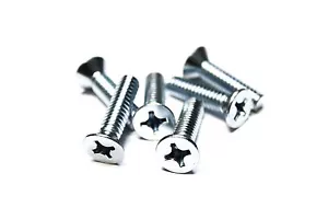 (100) Viti per macchina 1/4x1" - Phillips testa piatta - zinco - Foto 1 di 1