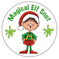 ELF KISSES POEM Labels Stickers Christmas Novelty Fun Kids Stocking ...