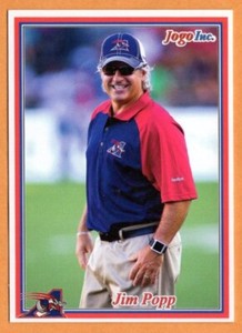 Jim Popp 2011 Jogo CFL card #190 Montreal Alouettes