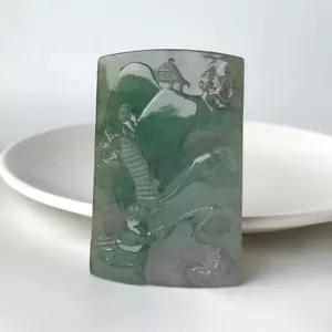 【KATHY JADE】【Mejor Compra】Colgante Verde Helado con Jadeíta Lavanda《Grado A》 - Imagen 1 de 1
