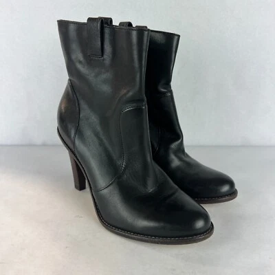 Botines Cole Haan para mujer 7,5 cuero negro NikeAir botas de tacón Foto 1 de 4