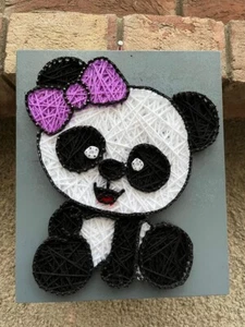 panda handmade string art - Picture 1 of 4