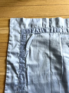 MATOUK Eurokissenbezug blau umrandet 100% ägyptische Baumwolle französisch blau - Bild 1 von 7