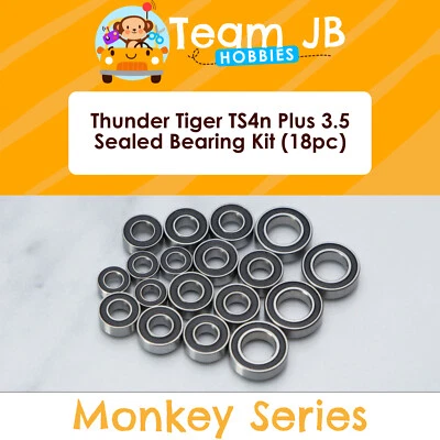 Thunder Tiger TS4n Plus 3.5 - 18 Pcs Rubber Sealed Bearings Kit - Image 1 of 2