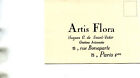 Carte Pub Commerciale De Artis Flora H G De Saint Victor Paris 15 Rue Bonaparte