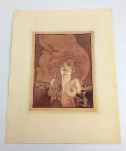 W.P. Eberhard Eggers Firmado Edición Limitada Desnudo Notabene Grabado 1968 Impresión MCM - Imagen 1 de 5