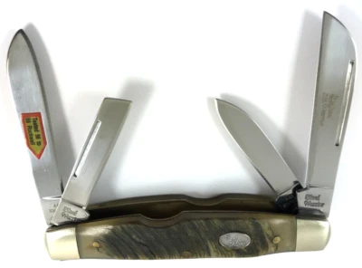 Steel Warrior Congress Knife 4 Blade RAM HORN 7963-Q - Image 1 of 4