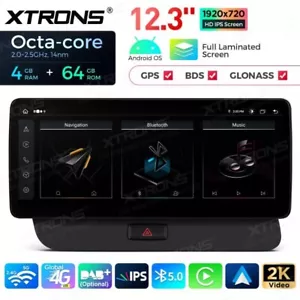 AUTORADIO ANDROID 4/64GB AUDI A4 A5 2008-2016 STEREO AUTO TOUCH 12.3" MULTIMEDIA - Foto 1 di 15