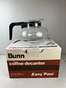 Bunn 8 Cup Replacement Glass Coffee Carafe Decanter Pot Black New Open Box - Picture 1 of 20