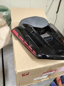 Genuine Honda CB750 Hornet Seat Cowl 23-24 Black with Red 08F70-MLB-D00ZB *NEW* - Picture 1 of 6