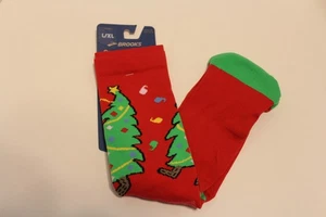 Neu! Brooks Christmas Tree Run Merry Go Knit Laufsocken Unisex L/XL - Bild 1 von 11