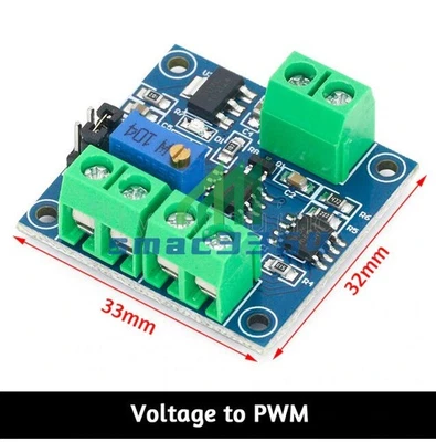 PWM↔Voltage Conversion Module 0%-100% PWM Convert to 0-10V 0-5V/0-10V to 0-100% - Bild 1 von 4