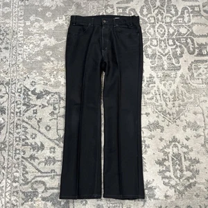 Vintage 70s-80s Levi’s Pants 34x30 Black and Gold Tab Black Made in USA Pleated - Picture 1 of 7