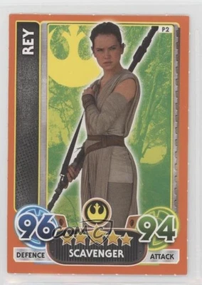 2015-16 Topps Star Wars Force Attax Extra Daily Mail Exclusive Rey #P2 - Image 1 of 2