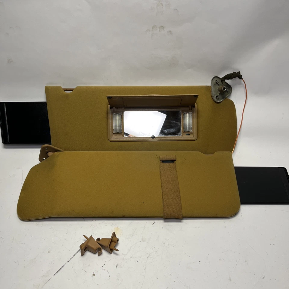 89-91 SUN VISOR SET TAN CHEVY GMC BLAZER JIMMY SUBURBANTRUCK 73-87 K5 C10 - Image 1 of 4