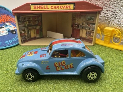 1972 Matchbox VW Volkswagen Beetle Streaker Big Blue Funny Car Hong Kong NM - Image 1 of 4
