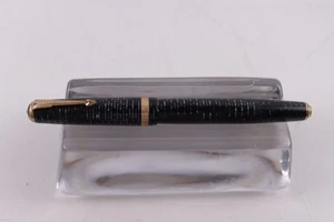 Parker Vacumatic Gorgeous Blue Pearl== Demi-size, Double Jewel, Two-tone Nib! - Picture 1 of 11