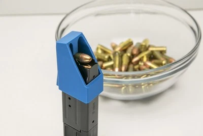 RangeWrks Magazine / Speed Loader for Smith & Wesson S&W SD9 SD9VE 9mm - BLUE