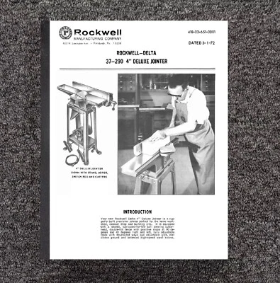 Manual de instrucciones de ensambladora de lujo 37-290 para Rockwell Delta 37-290 4" Foto 1 de 4