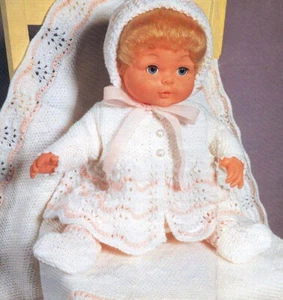 Knitting pattern copy 2346.  Dolls clothes outfits for 9.5-16" dolls.  4ply - Picture 1 of 1