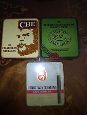 3 Box Tin Tobacco That Sanvages 20 Cigarillos Ultra Rare Playable 10,8 X 9,6