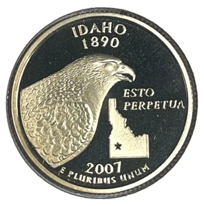2007 S IDAHO PROOF STATE QUARTER NOT SILVER H336 FREE SHIPPING!!! - Picture 1 of 2