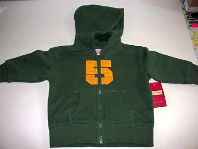 NEW Newborn Infant Baby Boy Kids Clothes Hooded Sweatshirt Pine Green - A3 - Image 1 of 4