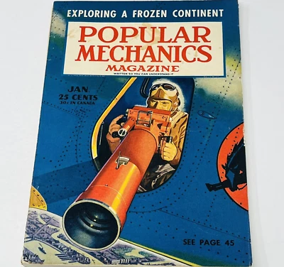 1941 Popular Mechanics Magazine Exploring A Frozen Continent Miracle Of U-235 - Image 1 of 4