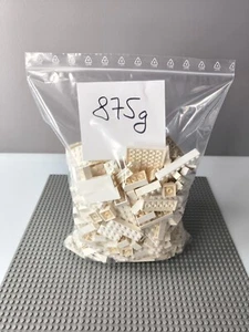 LEGO 875 g Blanco Piedras Básicas Placas Lote Kiloware COMO NUEVO Limpio - Imagen 1 de 1
