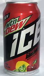 MTN Dew 🧊🍒Mountain Dew Cherry Ice 12 OZ descontinuado completo raro sellado 3/19 difícil de encontrar - Imagen 1 de 10