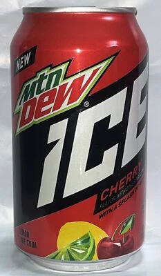 MTN Dew 🧊🍒Mountain Dew Cherry Ice 12 OZ descontinuado completo raro sellado 3/19 difícil de encontrar Foto 1 de 4