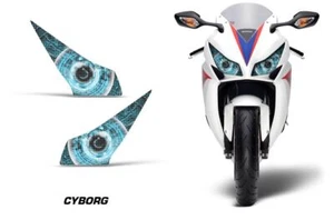 Headlight Eye Graphics Kit Decal Cover For Honda CBR 1000RR 2012-2014 CYBORG BLU - Picture 1 of 1