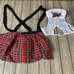 Boutique Womens School Girl Lingere Outfit Size Small - Picture 1 of 4